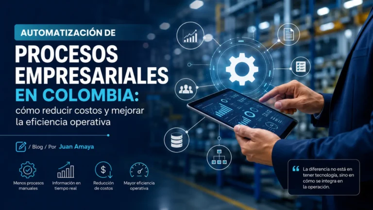 Automatización de procesos empresariales en Colombia: cómo reducir costos y mejorar la eficiencia operativa